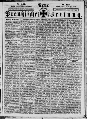 Neue preußische Zeitung vom 21.06.1861