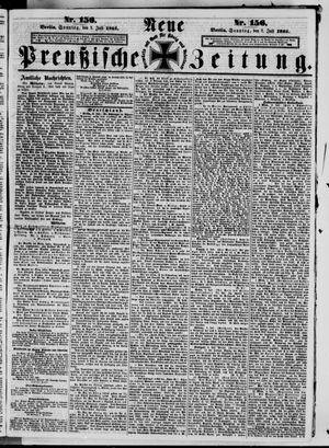 Neue preußische Zeitung on Jul 7, 1861