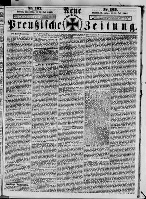 Neue preußische Zeitung vom 14.07.1861