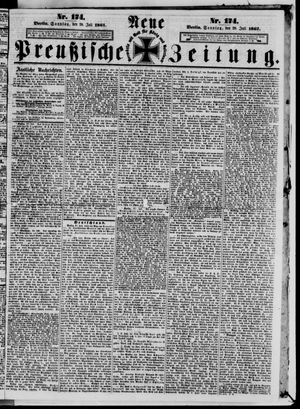 Neue preußische Zeitung vom 28.07.1861