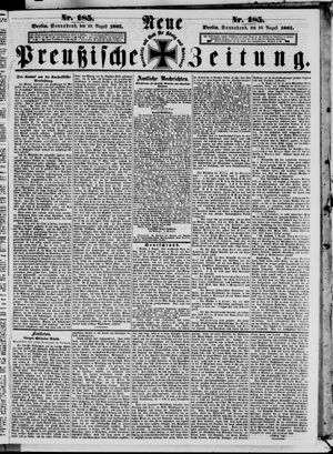 Neue preußische Zeitung vom 10.08.1861