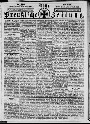 Neue preußische Zeitung vom 11.08.1861