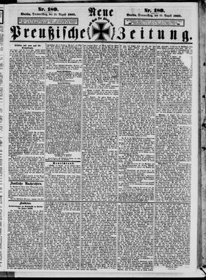 Neue preußische Zeitung vom 15.08.1861