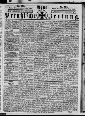 Neue preußische Zeitung vom 17.08.1861