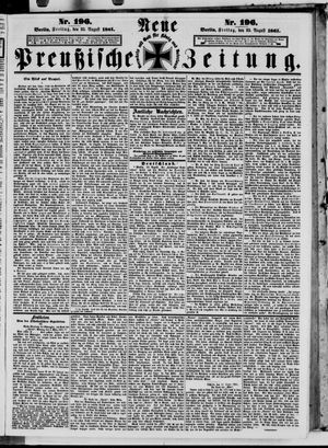 Neue preußische Zeitung vom 23.08.1861