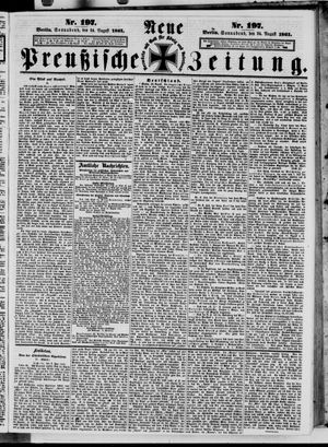 Neue preußische Zeitung vom 24.08.1861