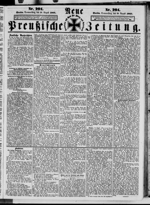 Neue preußische Zeitung vom 29.08.1861