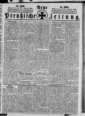 Neue preußische Zeitung vom 07.09.1861