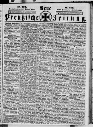 Neue preußische Zeitung vom 08.09.1861