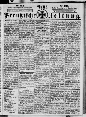 Neue preußische Zeitung vom 12.09.1861