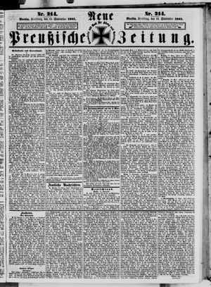 Neue preußische Zeitung vom 13.09.1861