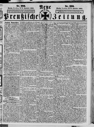 Neue preußische Zeitung vom 24.09.1861