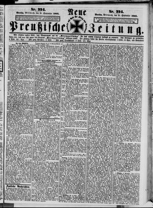 Neue preußische Zeitung vom 25.09.1861