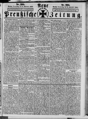 Neue preußische Zeitung vom 26.09.1861