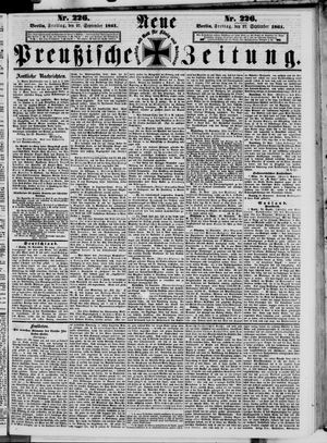 Neue preußische Zeitung vom 27.09.1861