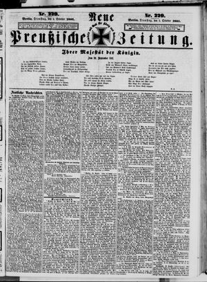 Neue preußische Zeitung vom 01.10.1861