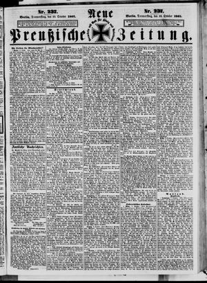 Neue preußische Zeitung vom 10.10.1861