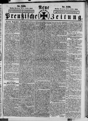 Neue preußische Zeitung on Oct 13, 1861