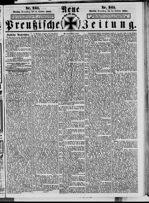 Neue preußische Zeitung vom 15.10.1861