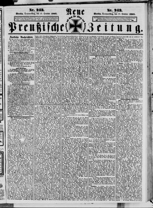 Neue preußische Zeitung vom 17.10.1861