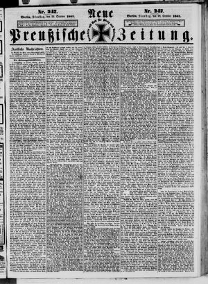 Neue preußische Zeitung on Oct 22, 1861