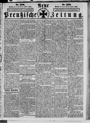 Neue preußische Zeitung vom 25.10.1861