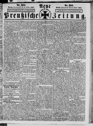 Neue preußische Zeitung vom 26.10.1861