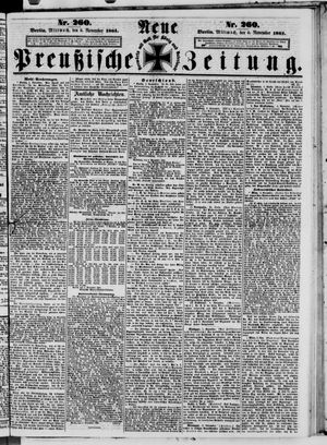Neue preußische Zeitung vom 06.11.1861