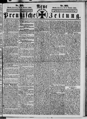 Neue preußische Zeitung vom 24.11.1861