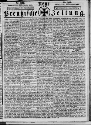 Neue preußische Zeitung vom 29.11.1861