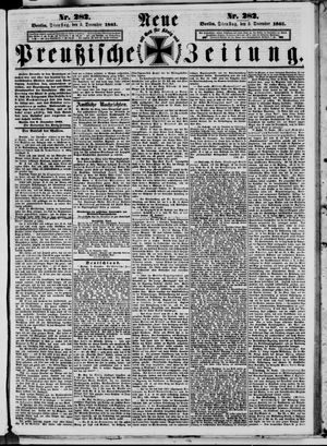 Neue preußische Zeitung vom 03.12.1861