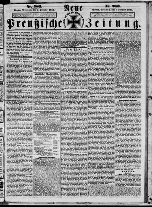 Neue preußische Zeitung vom 04.12.1861