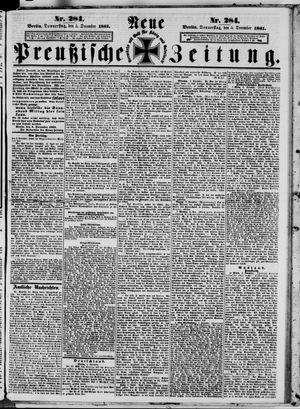 Neue preußische Zeitung vom 05.12.1861
