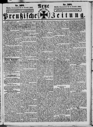 Neue preußische Zeitung vom 14.12.1861