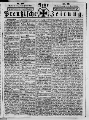 Neue preußische Zeitung vom 12.01.1862