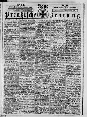 Neue preußische Zeitung vom 19.01.1862