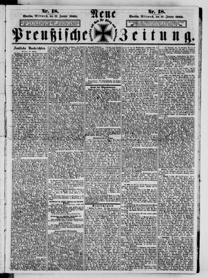 Neue preußische Zeitung vom 22.01.1862