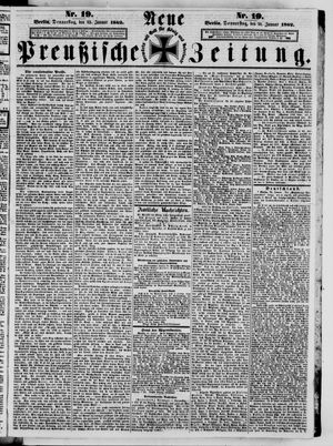 Neue preußische Zeitung vom 23.01.1862