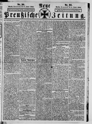 Neue preußische Zeitung vom 25.01.1862
