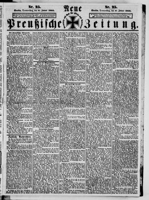 Neue preußische Zeitung vom 30.01.1862