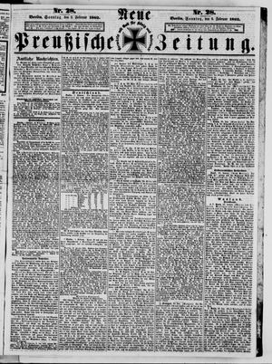 Neue preußische Zeitung vom 02.02.1862