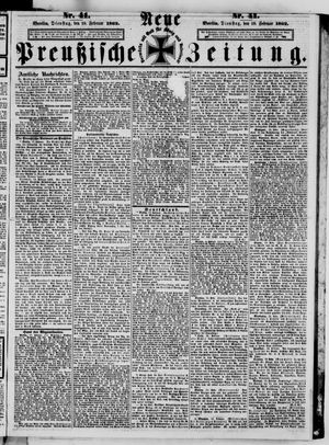 Neue preußische Zeitung vom 18.02.1862