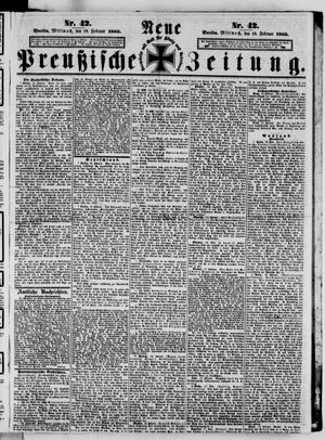 Neue preußische Zeitung vom 19.02.1862