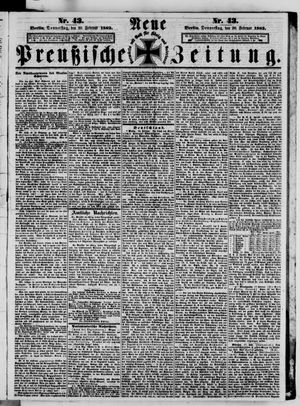 Neue preußische Zeitung vom 20.02.1862
