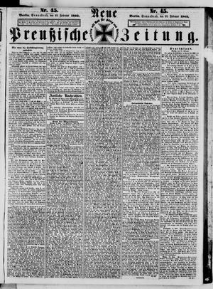 Neue preußische Zeitung vom 22.02.1862