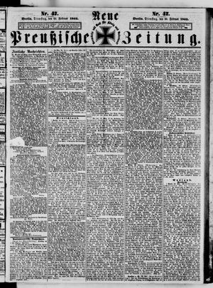 Neue preußische Zeitung vom 25.02.1862
