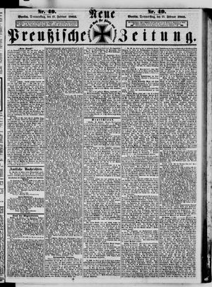 Neue preußische Zeitung vom 27.02.1862