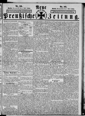 Neue preußische Zeitung on Apr 5, 1862
