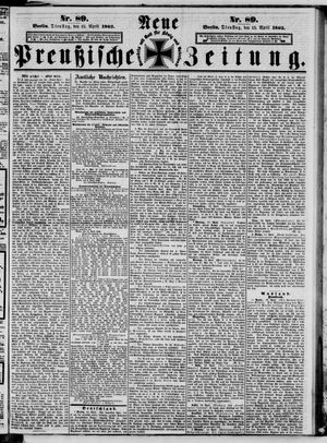 Neue preußische Zeitung vom 15.04.1862