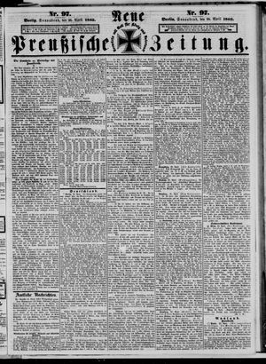 Neue preußische Zeitung vom 26.04.1862